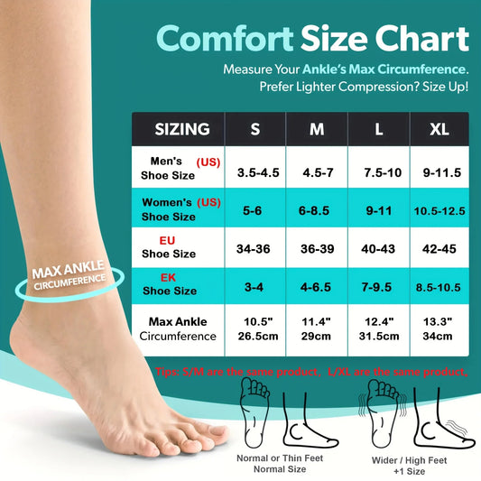 1 Pair Ankle Compression Support Socks