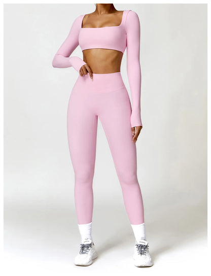 2PCS Women's Quick-Dry Gym Set/Tracksuit