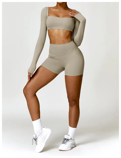 2PCS Women's Quick-Dry Gym Set/Tracksuit
