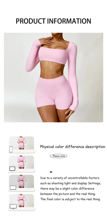 2PCS Women's Quick-Dry Gym Set/Tracksuit