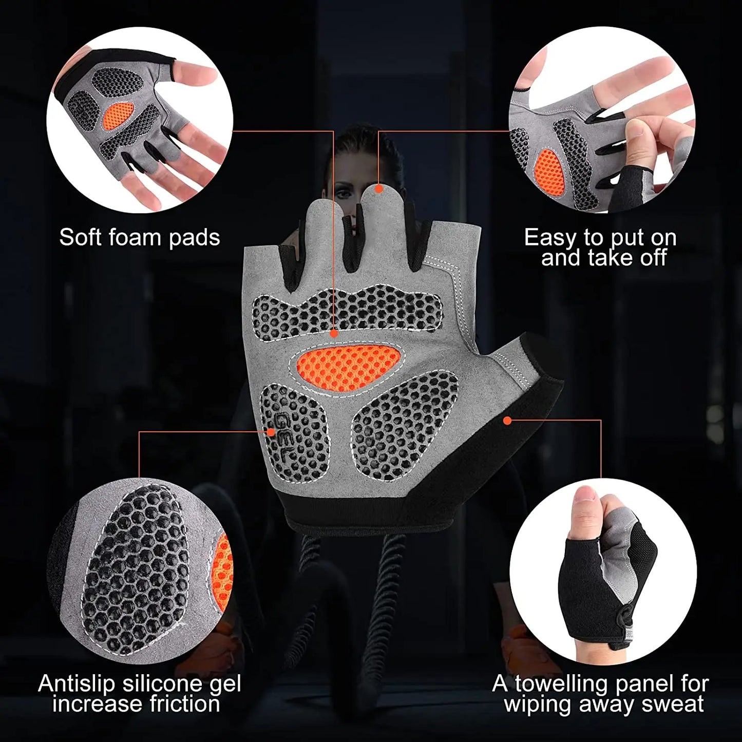 Unisex Weightlifting Gym Gloves For Training