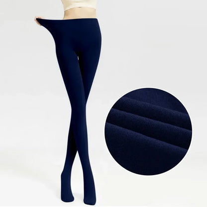 Women's Thermal Winter Fleece Lined Sheer Velvet  Tight Leggings