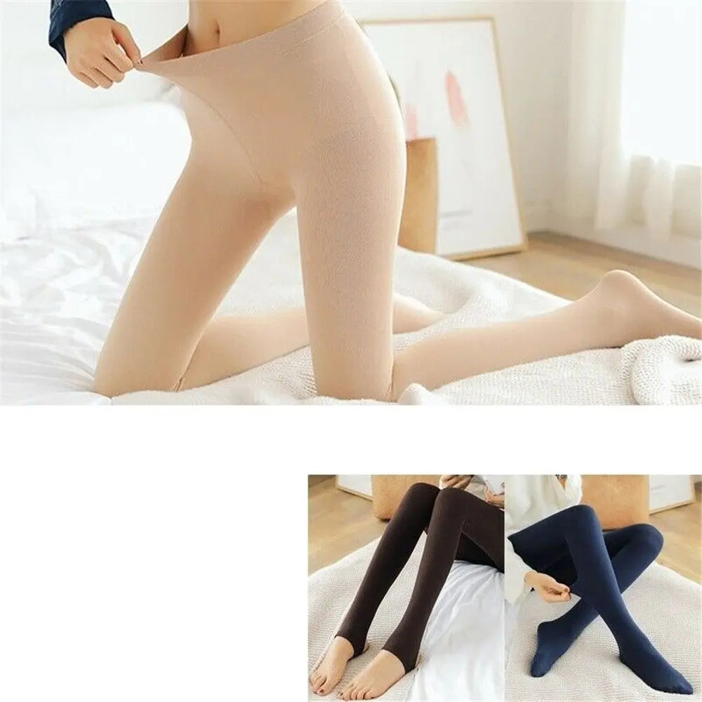 Women's Winter Thermal Warm Thick Fluff Lined Pantyhose/Leggings