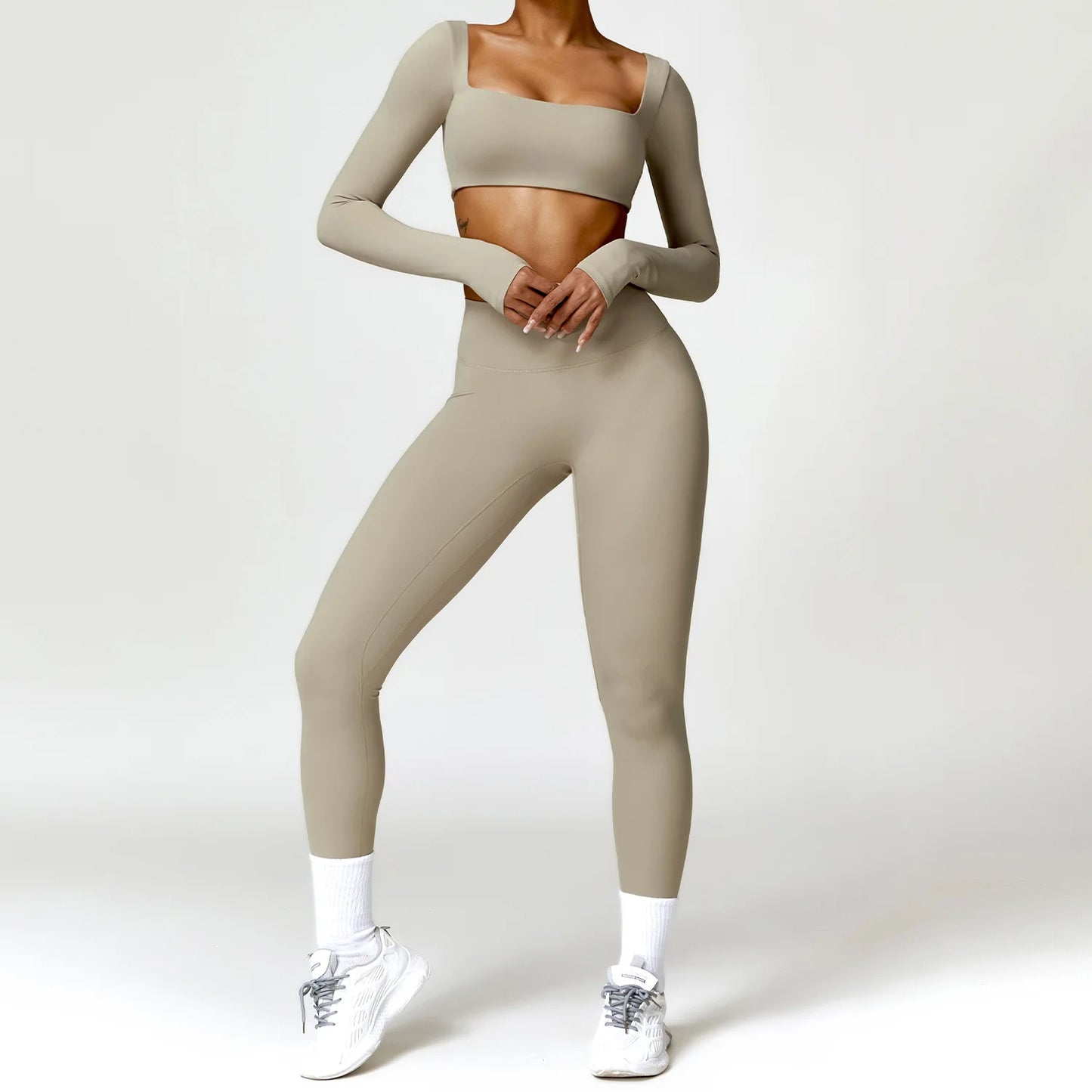 2PCS Women's Quick-Dry Gym Set/Tracksuit