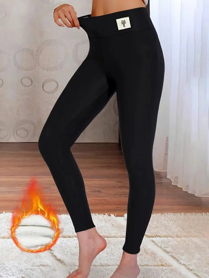 Women's Thick Warm Lamb Cashmere High Waist Leggings