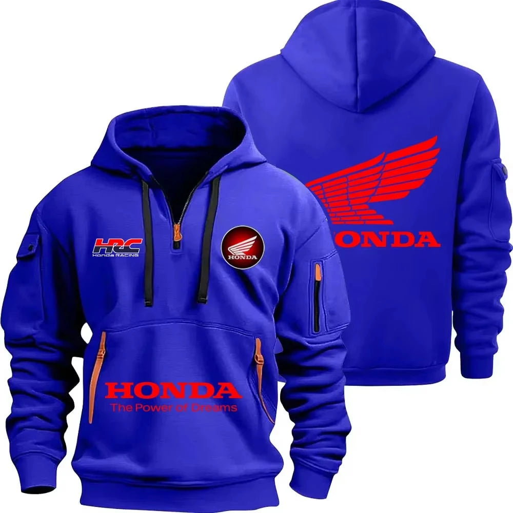 Honda outdoor sports enthusiasts zipper hoodie
