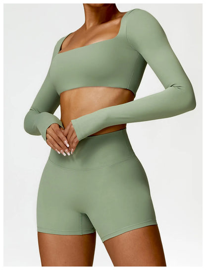 2PCS Women's Quick-Dry Gym Set/Tracksuit