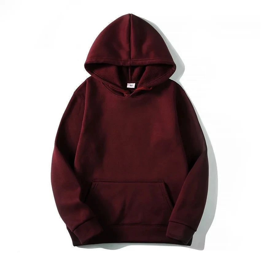 Warm Plain Colour Hoodies for men and women