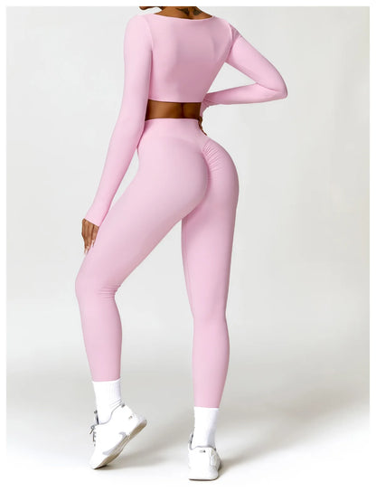 2PCS Women's Quick-Dry Gym Set/Tracksuit