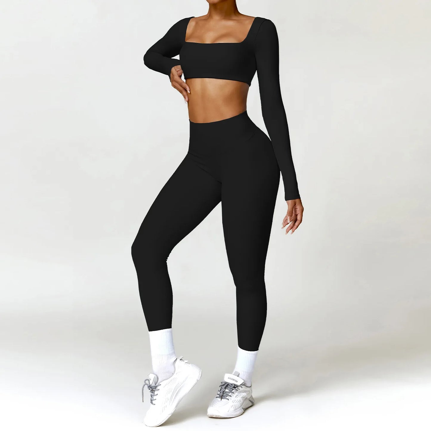 2PCS Women's Quick-Dry Gym Set/Tracksuit