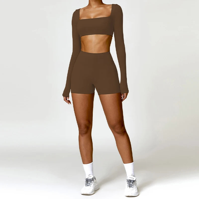 2PCS Women's Quick-Dry Gym Set/Tracksuit