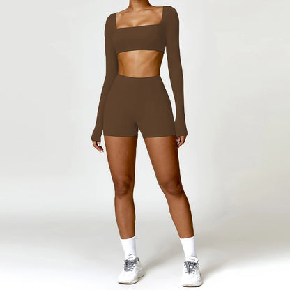 2PCS Women's Quick-Dry Gym Set/Tracksuit
