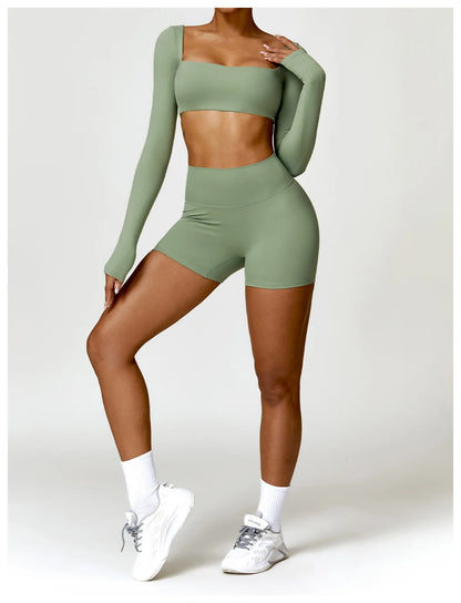 2PCS Women's Quick-Dry Gym Set/Tracksuit