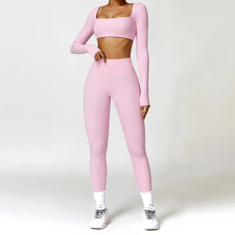 2PCS Women's Quick-Dry Gym Set/Tracksuit