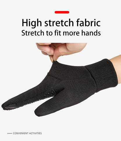 Warm Touch Screen Two Fingers Cut Anti-Slip Gloves
