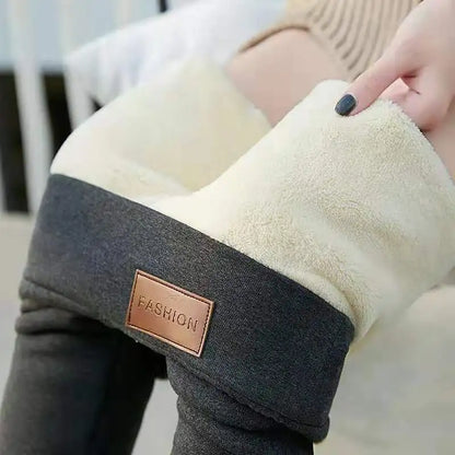 Women's Thick Warm Lamb Cashmere High Waist Leggings