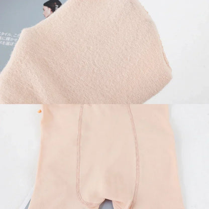 Women's Thermal Winter Fleece Lined Sheer Velvet  Tight Leggings