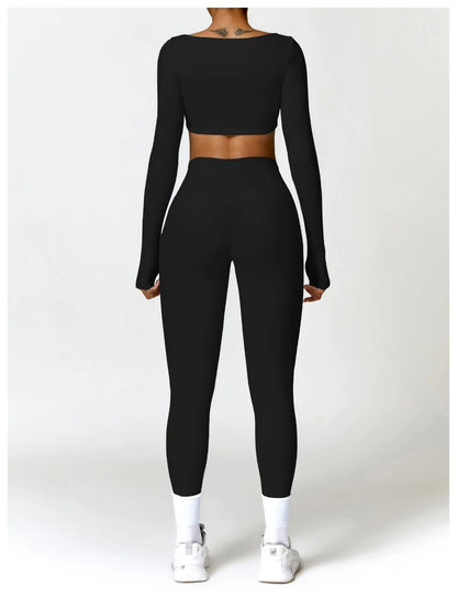2PCS Women's Quick-Dry Gym Set/Tracksuit