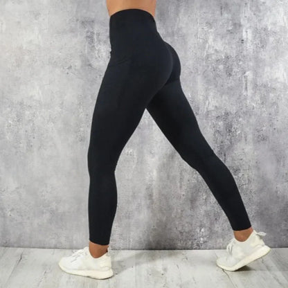 Women's High Waist Tights with Pocket Gym Workout Leggings