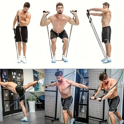 11pcs Full-Body Training System | Progressive Tension Design for Strength/Yoga/Pilates - Complete Accessory Bundle