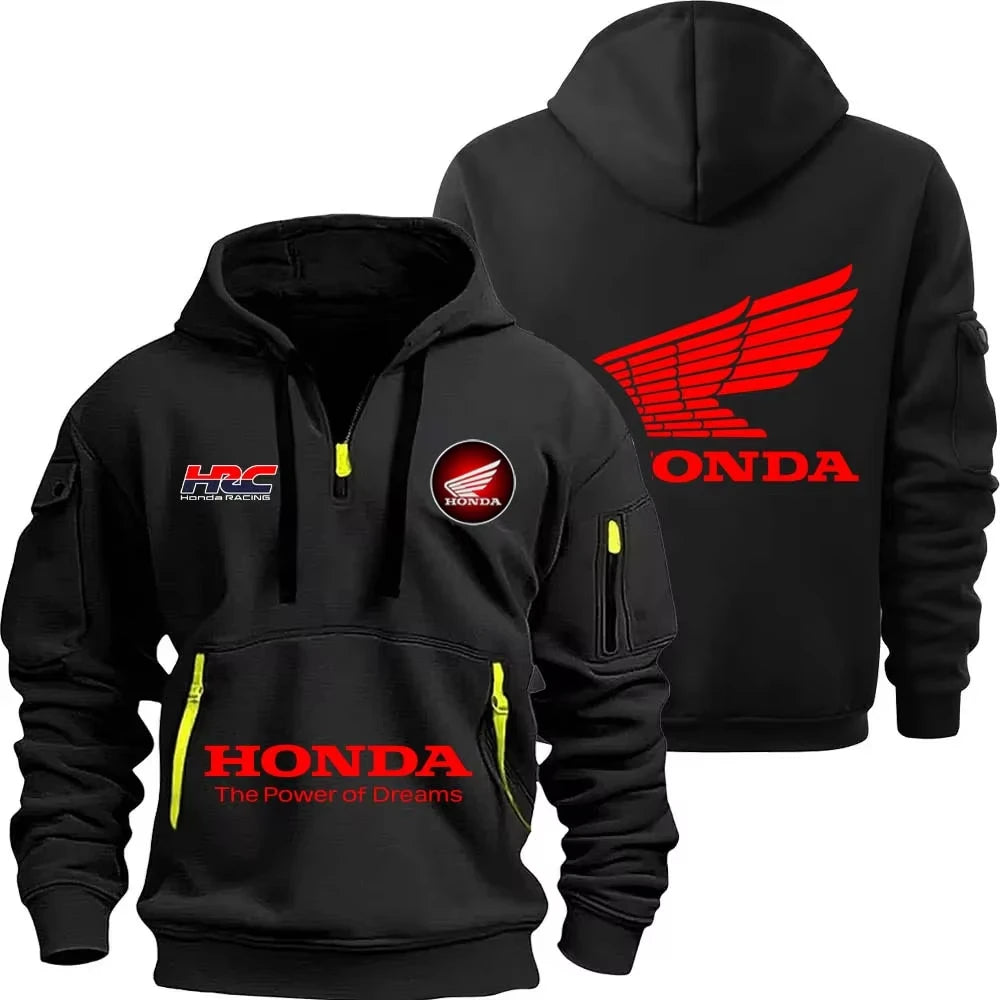 Honda outdoor sports enthusiasts zipper hoodie