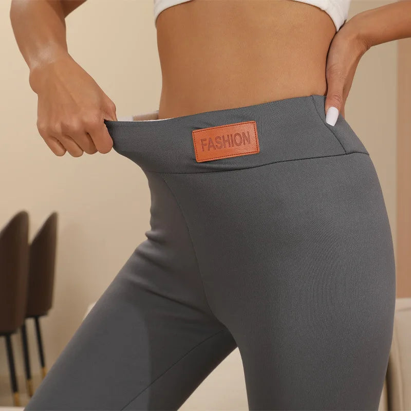Women's Thick Warm Lamb Cashmere High Waist Leggings