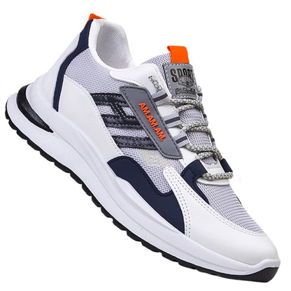 New Sneakers Men's Flying Weaving Mesh Surface Breathable Running Shoes