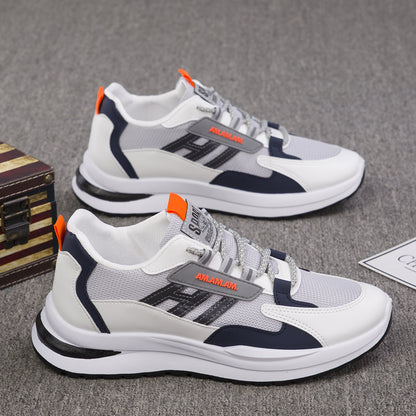 New Sneakers Men's Flying Weaving Mesh Surface Breathable Running Shoes