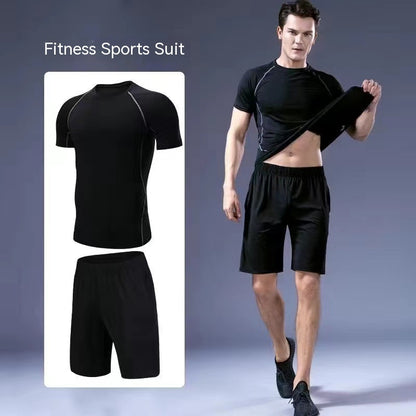 Quick-drying Men  Running 2 piece Sportswear Gym